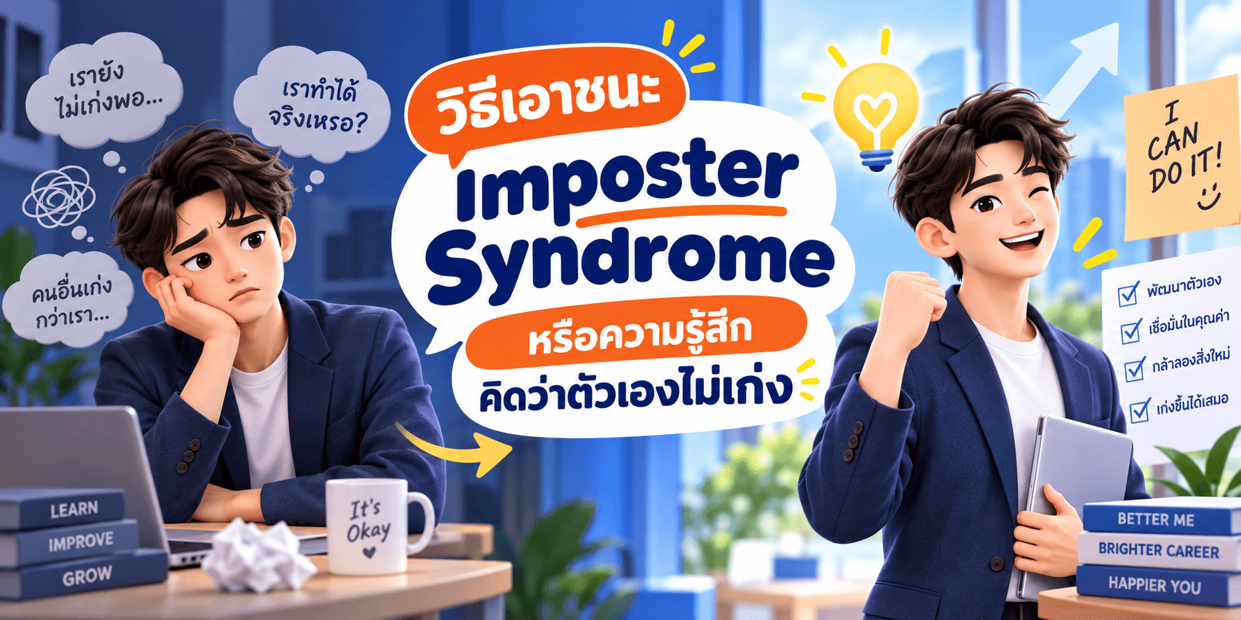 วิธีเอาชนะ Imposter Syndrome หรือความรู้สึกคิดว่าตัวเองไม่เก่ง