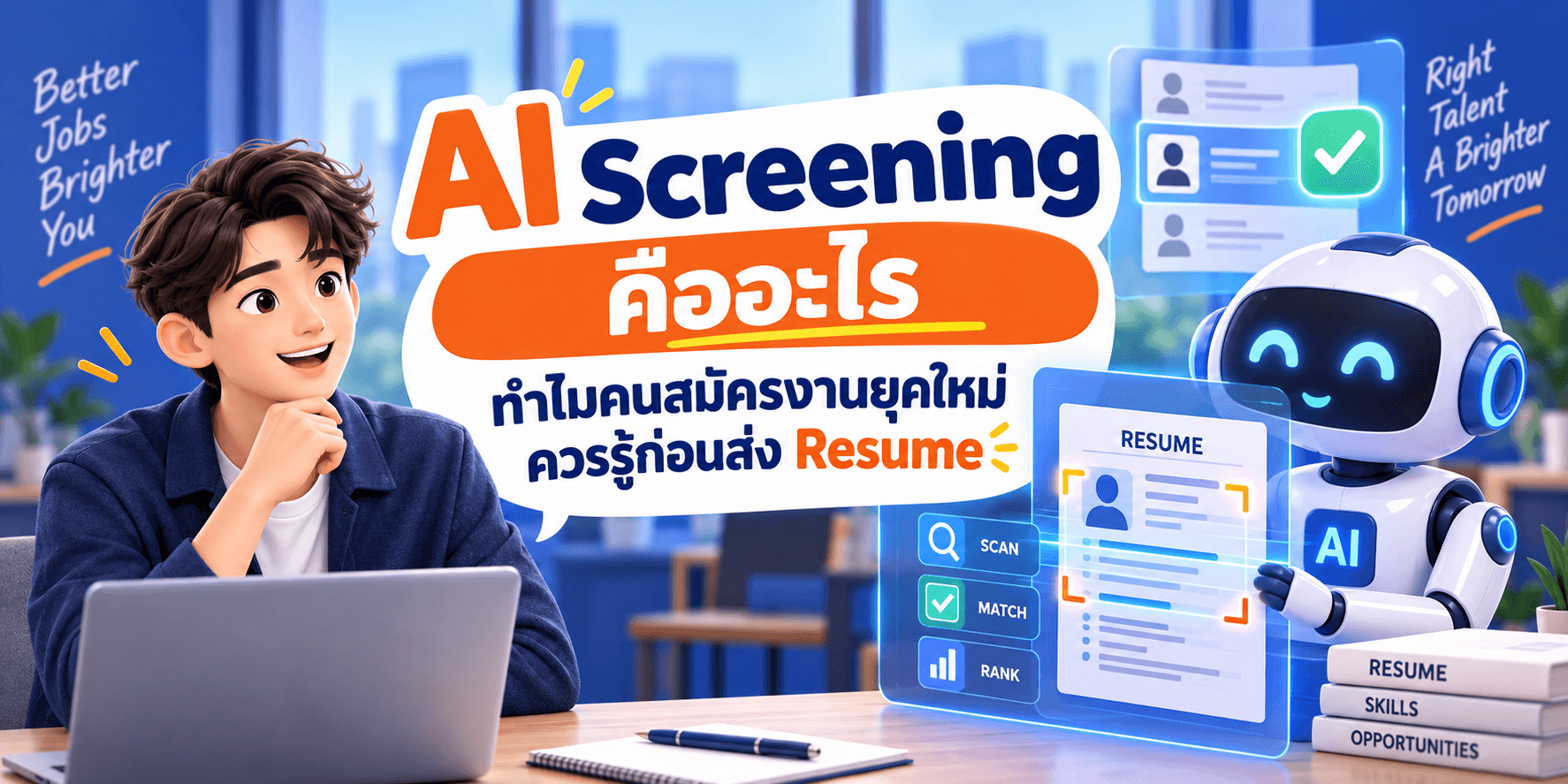 AI Screening คืออะไร? ทำไมคนสมัครงานยุคใหม่ควรรู้ก่อนส่ง Resume